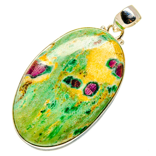 Ruby Fuchsite Pendants handcrafted by Ana Silver Co - PD748571
