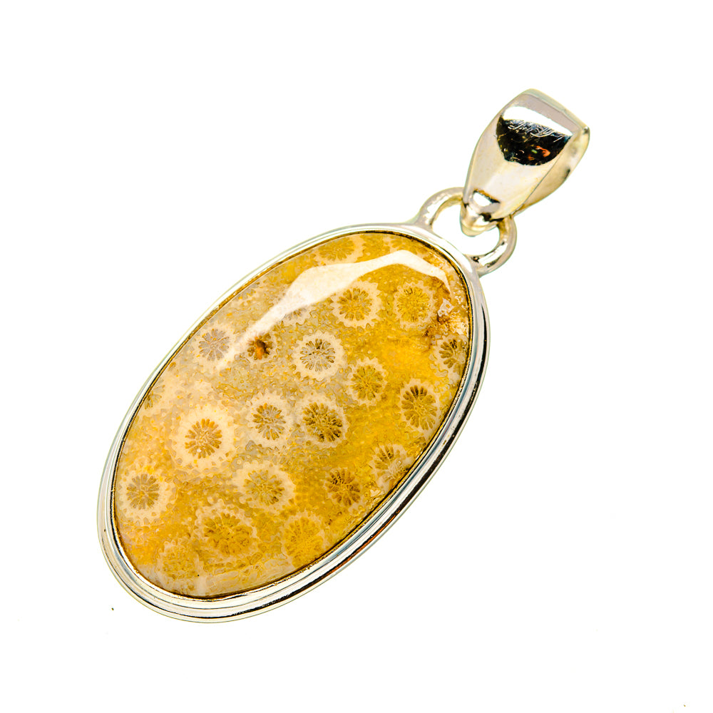 Fossil Coral Pendants handcrafted by Ana Silver Co - PD748582