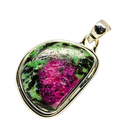 Ruby Zoisite Pendants handcrafted by Ana Silver Co - PD748591