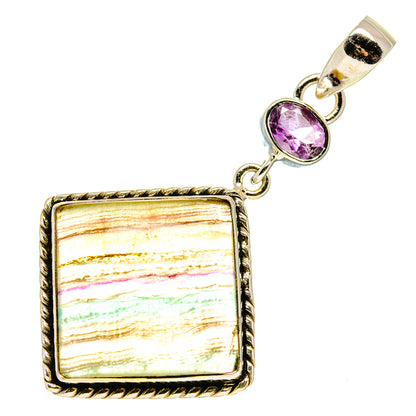 Fluorite Pendants handcrafted by Ana Silver Co - PD748606