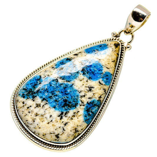 K2 Blue Azurite Pendants handcrafted by Ana Silver Co - PD748650
