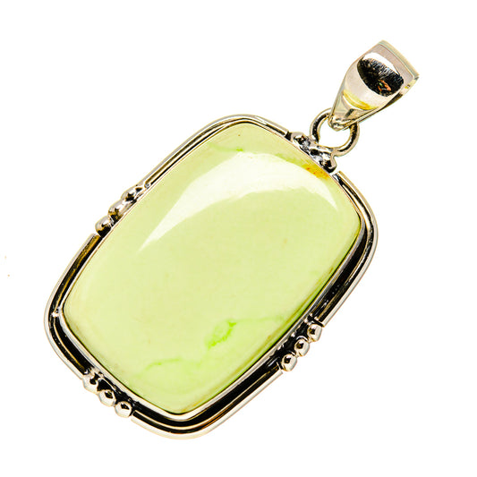 Lemon Chrysoprase Pendants handcrafted by Ana Silver Co - PD748664