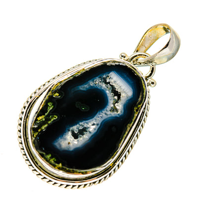 Coconut Druzy Geode Pendants handcrafted by Ana Silver Co - PD748692