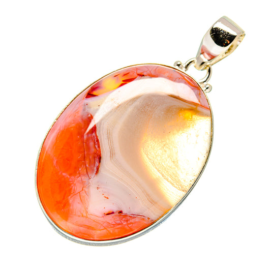 Pink Agate Pendants handcrafted by Ana Silver Co - PD748827
