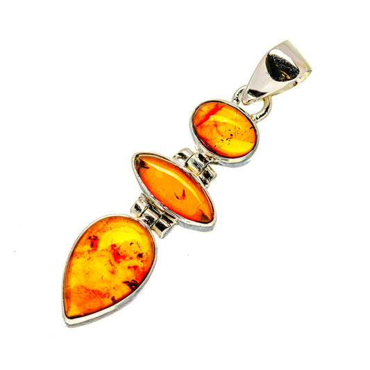 Baltic Amber Pendants handcrafted by Ana Silver Co - PD748836