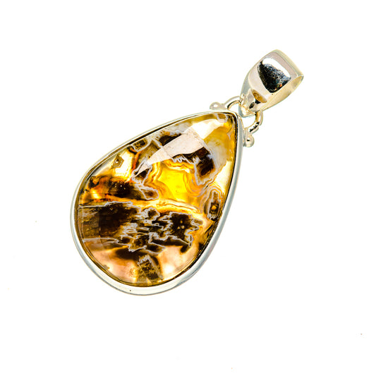 Turkish Tube Agate Pendants handcrafted by Ana Silver Co - PD748929