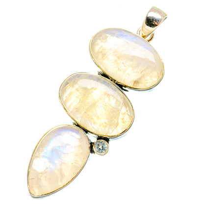 Rainbow Moonstone Pendants handcrafted by Ana Silver Co - PD7490