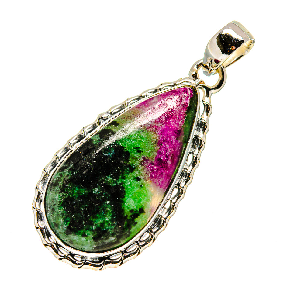 Ruby Zoisite Pendants handcrafted by Ana Silver Co - PD749030