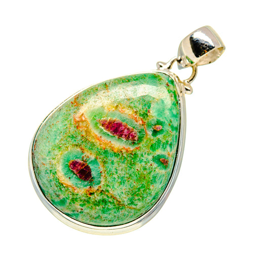 Ruby Fuchsite Pendants handcrafted by Ana Silver Co - PD749048