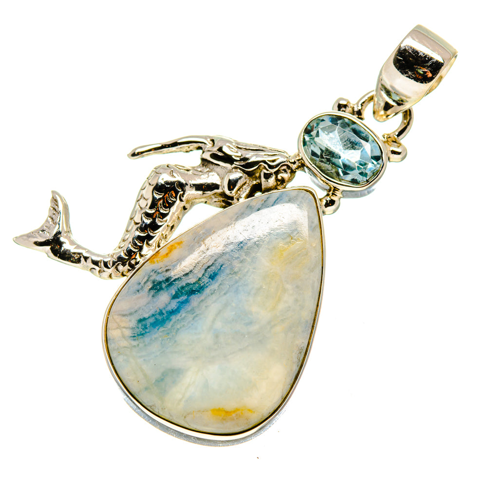 Blue Scheelite Pendants handcrafted by Ana Silver Co - PD749183