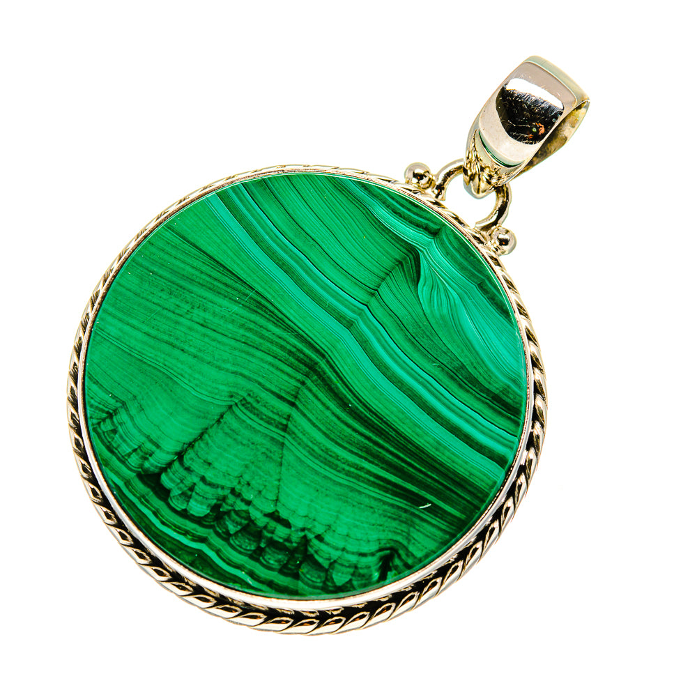 Malachite Pendants handcrafted by Ana Silver Co - PD749185