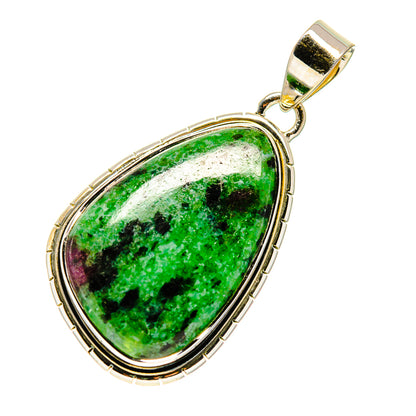 Ruby Zoisite Pendants handcrafted by Ana Silver Co - PD749267