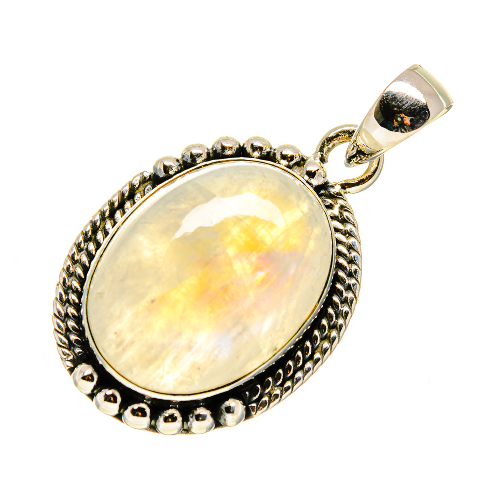 Rainbow Moonstone Pendants handcrafted by Ana Silver Co - PD749298