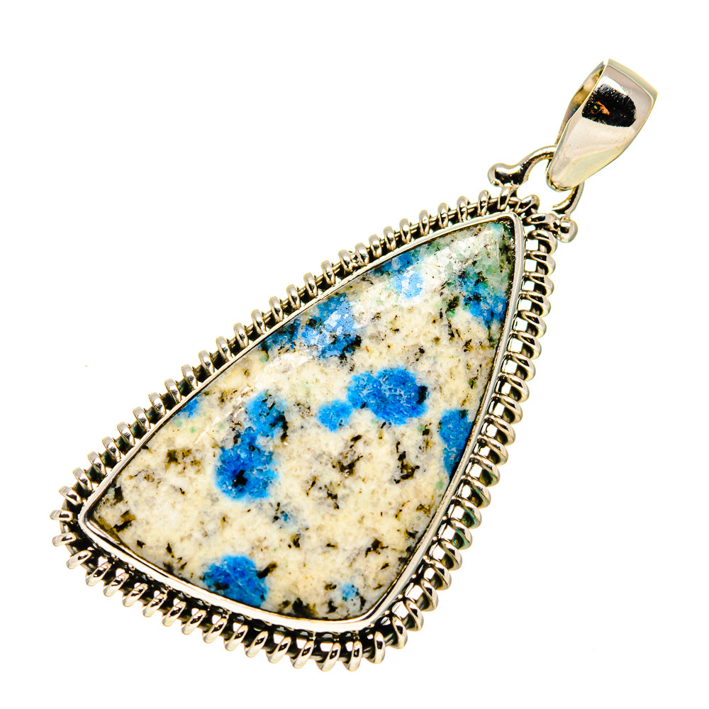 K2 Blue Azurite Pendants handcrafted by Ana Silver Co - PD749429