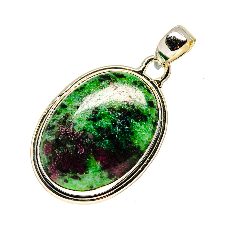Ruby Zoisite Pendants handcrafted by Ana Silver Co - PD749511