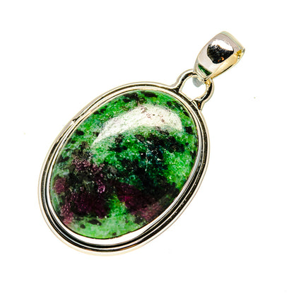 Ruby Zoisite Pendants handcrafted by Ana Silver Co - PD749511