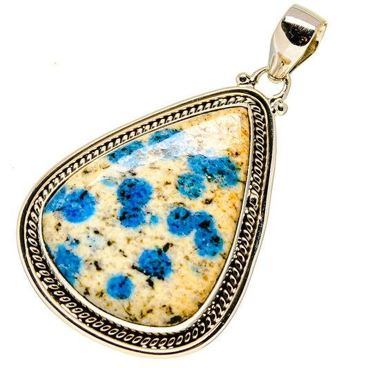K2 Blue Azurite Pendants handcrafted by Ana Silver Co - PD749535