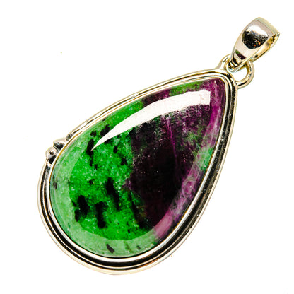 Ruby Zoisite Pendants handcrafted by Ana Silver Co - PD749537