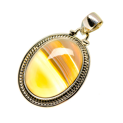 Botswana Agate Pendants handcrafted by Ana Silver Co - PD749602
