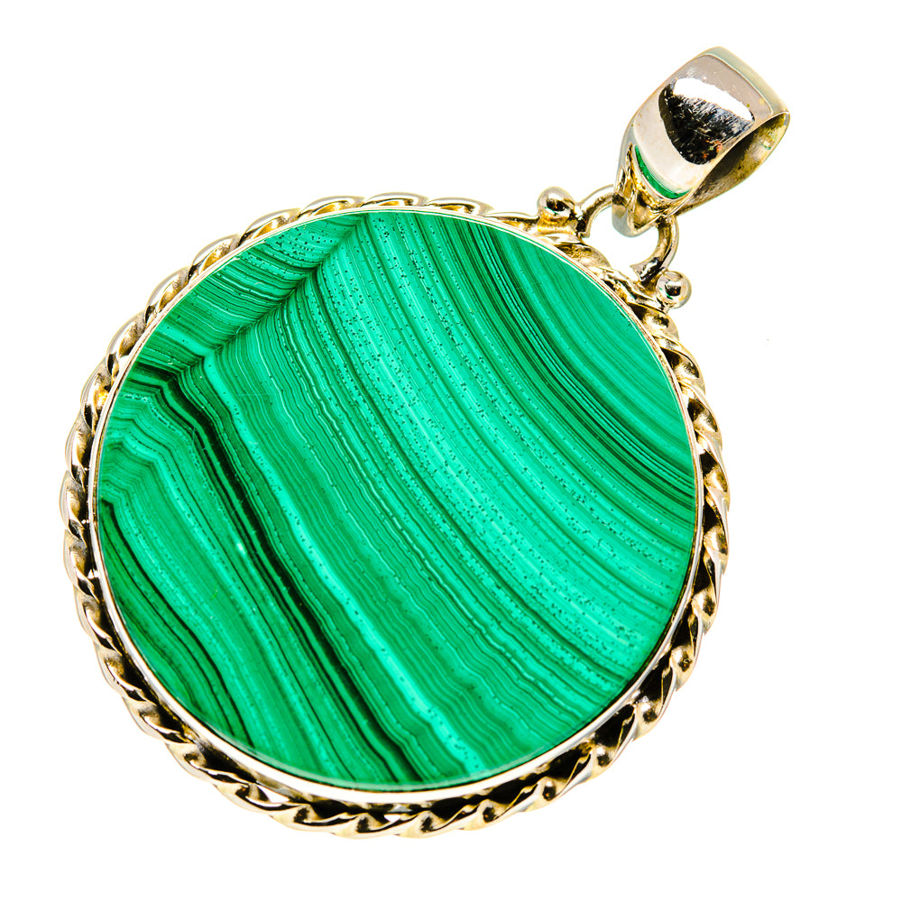 Malachite Pendants handcrafted by Ana Silver Co - PD749620