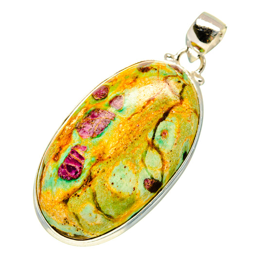 Ruby Fuchsite Pendants handcrafted by Ana Silver Co - PD749633