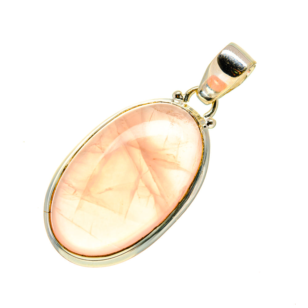 Rose Quartz Pendants handcrafted by Ana Silver Co - PD749687