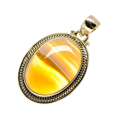 Botswana Agate Pendants handcrafted by Ana Silver Co - PD749695