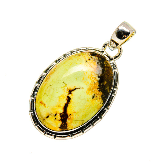 Lemon Chrysoprase Pendants handcrafted by Ana Silver Co - PD749699