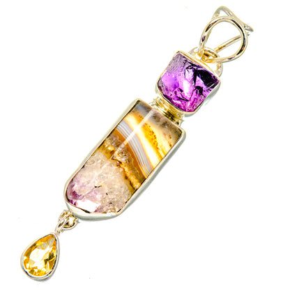 Amethyst Stalactite Pendants handcrafted by Ana Silver Co - PD7497
