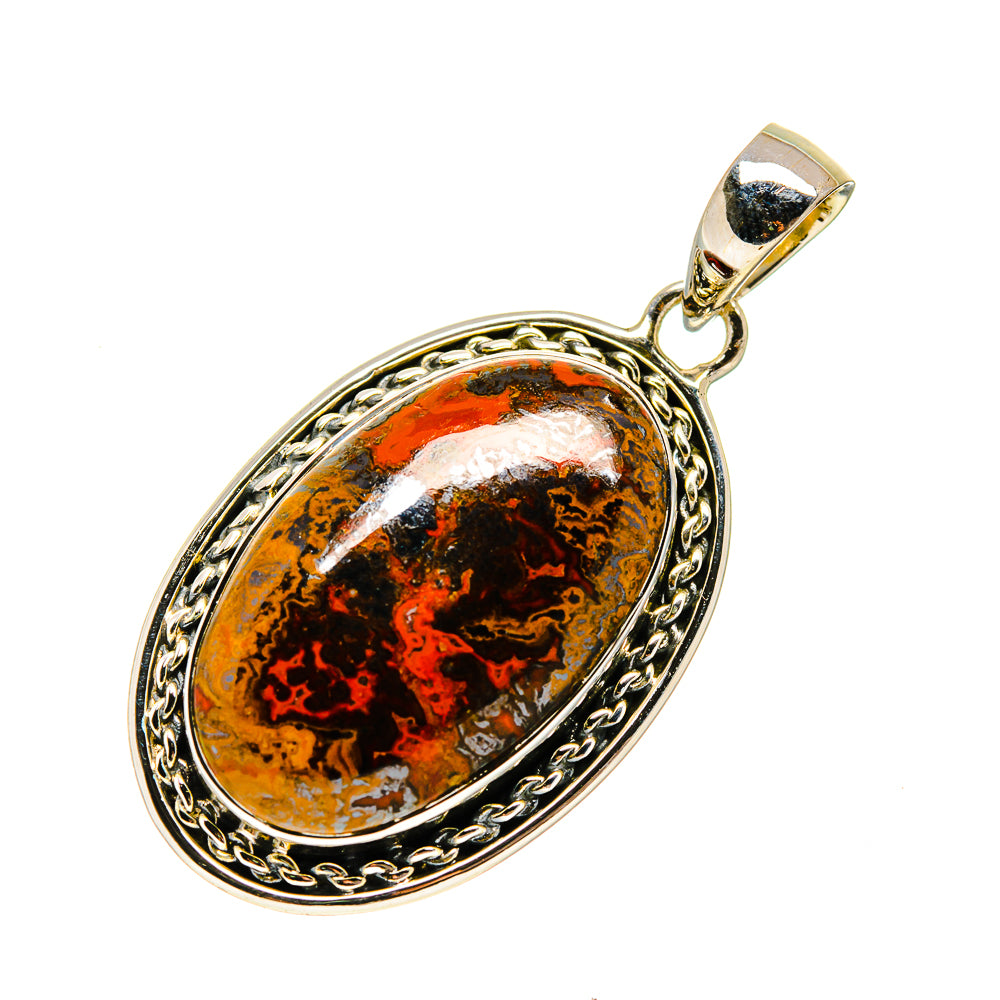 Moroccan Agate Pendants handcrafted by Ana Silver Co - PD749894