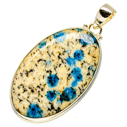 K2 Blue Azurite Pendants handcrafted by Ana Silver Co - PD750007