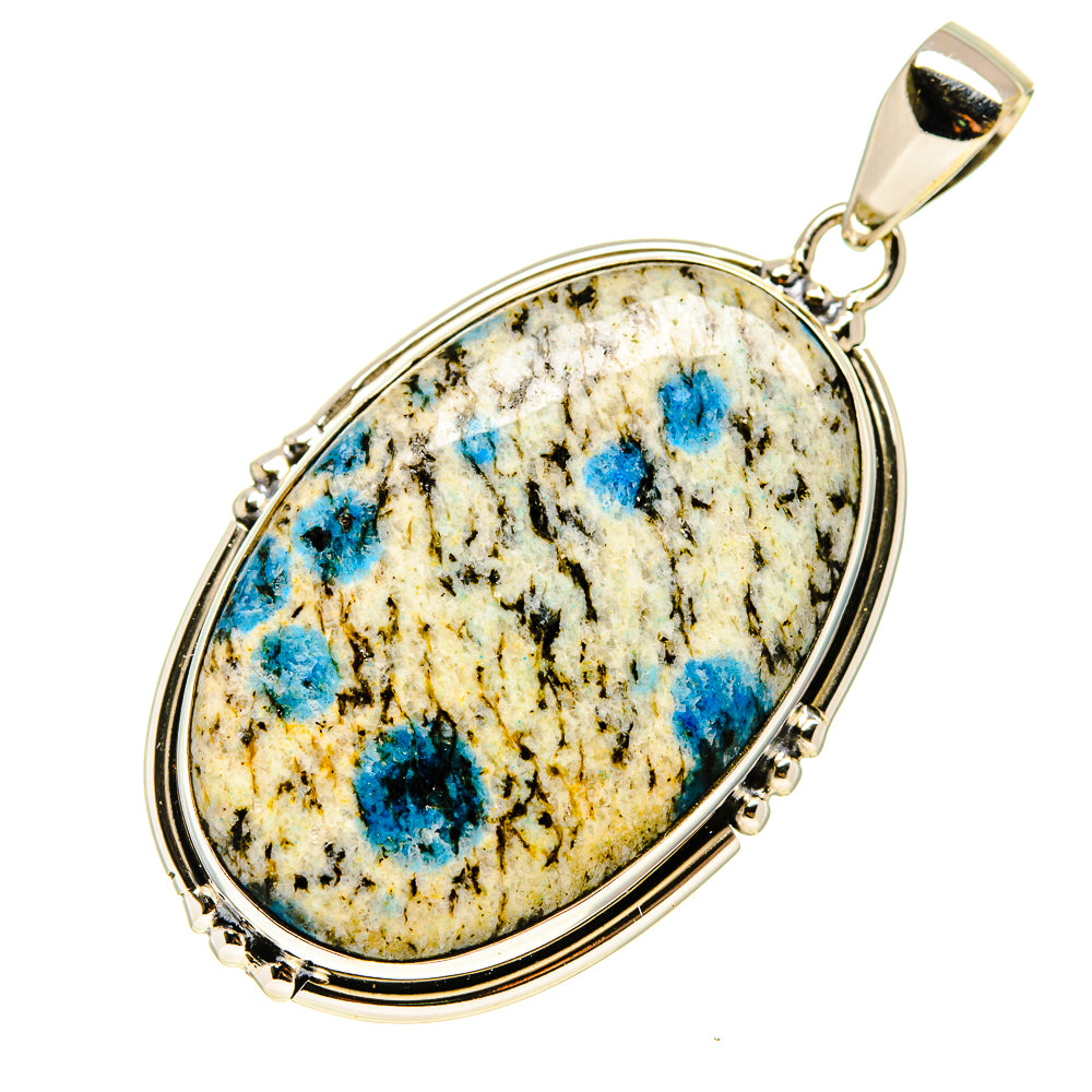 K2 Blue Azurite Pendants handcrafted by Ana Silver Co - PD750016
