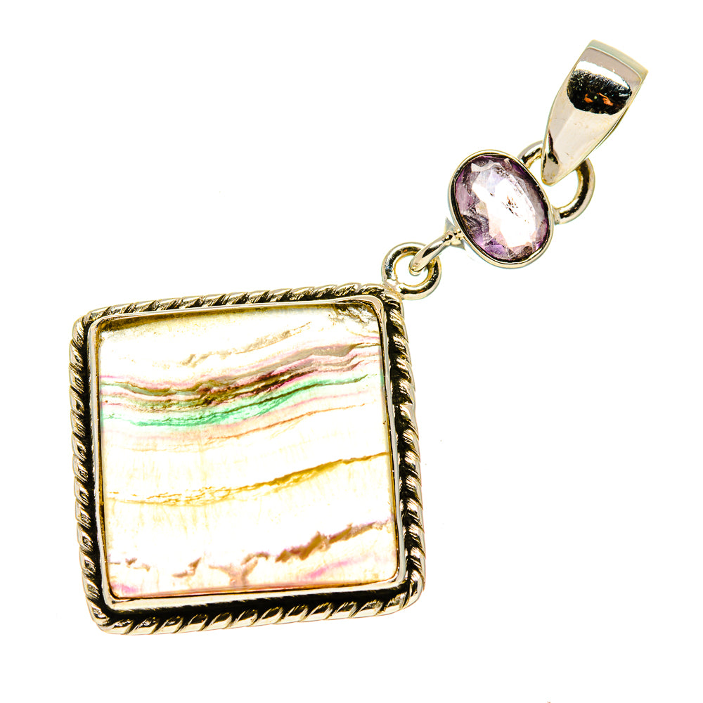 Fluorite Pendants handcrafted by Ana Silver Co - PD750278 - Photo 2