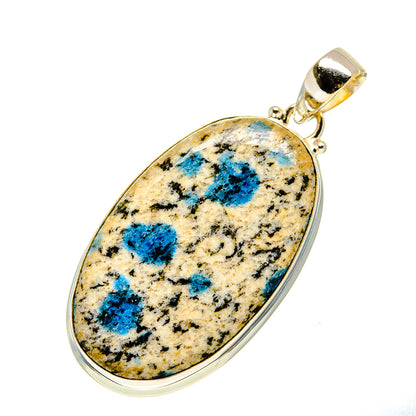 K2 Blue Azurite Pendants handcrafted by Ana Silver Co - PD750593