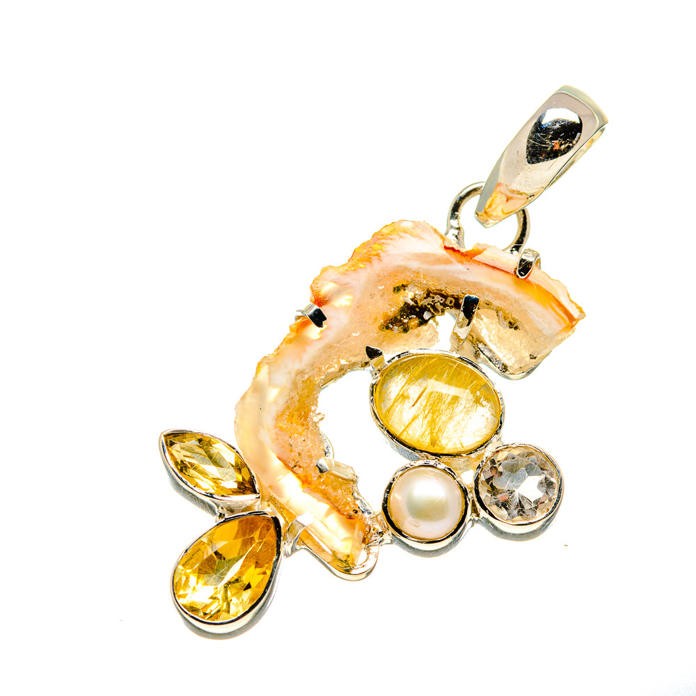 Occo Geode Pendants handcrafted by Ana Silver Co - PD750626