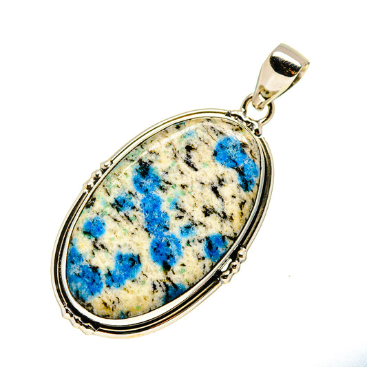 K2 Blue Azurite Pendants handcrafted by Ana Silver Co - PD750628