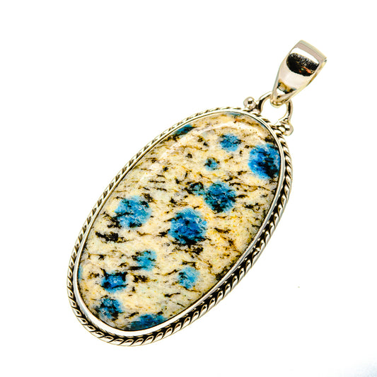 K2 Blue Azurite Pendants handcrafted by Ana Silver Co - PD750629