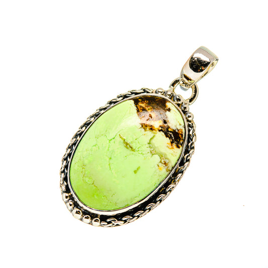 Lemon Chrysoprase Pendants handcrafted by Ana Silver Co - PD750677