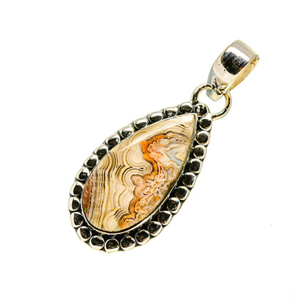 Laguna Lace Agate Pendants handcrafted by Ana Silver Co - PD750679