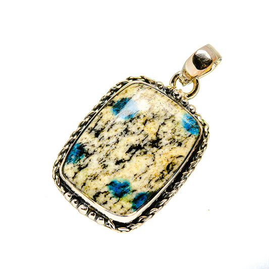 K2 Blue Azurite Pendants handcrafted by Ana Silver Co - PD750687