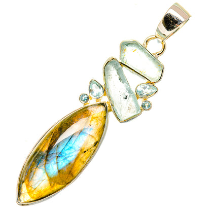 Labradorite Pendants handcrafted by Ana Silver Co - PD7507