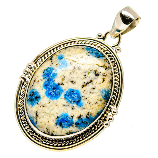 K2 Blue Azurite Pendants handcrafted by Ana Silver Co - PD750742