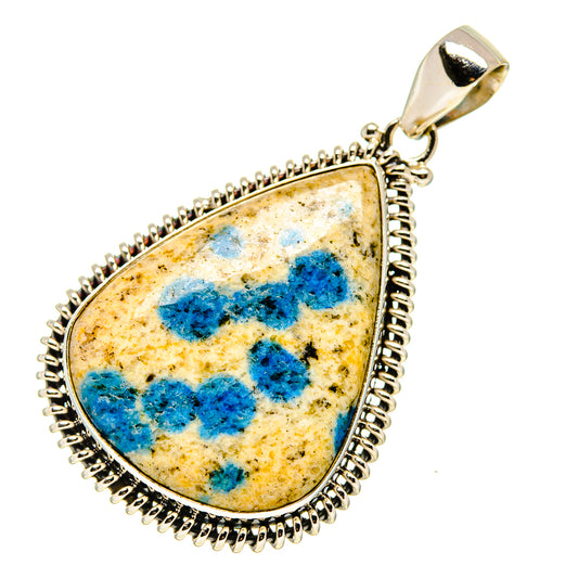 K2 Blue Azurite Pendants handcrafted by Ana Silver Co - PD750754