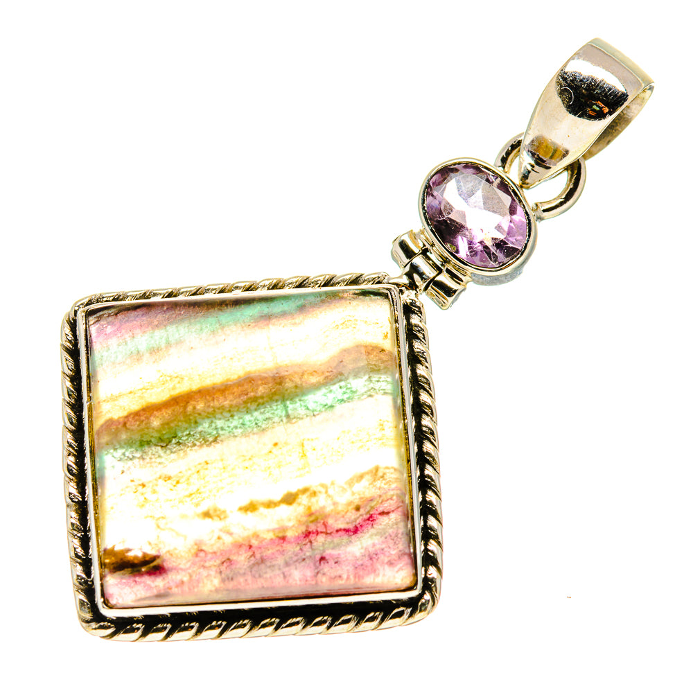 Green Fluorite Pendants handcrafted by Ana Silver Co - PD750771