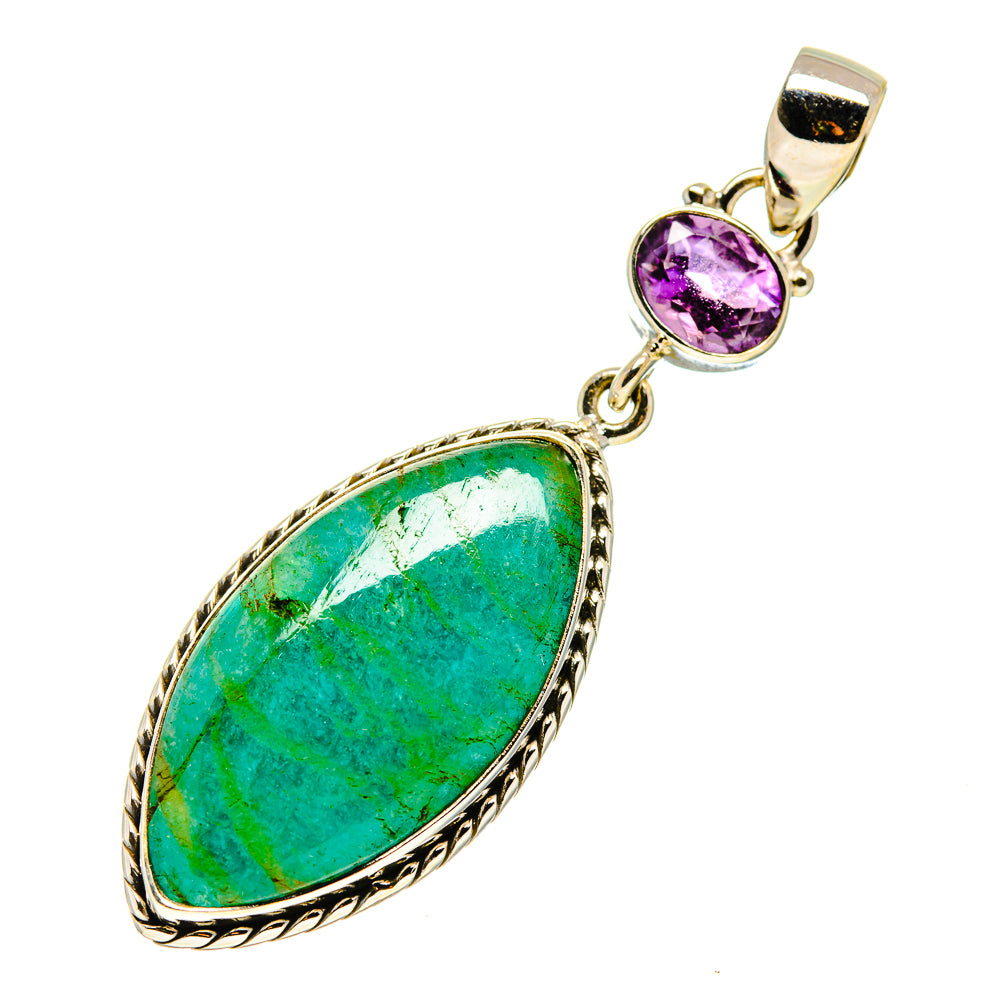 Amazonite Pendants handcrafted by Ana Silver Co - PD750778