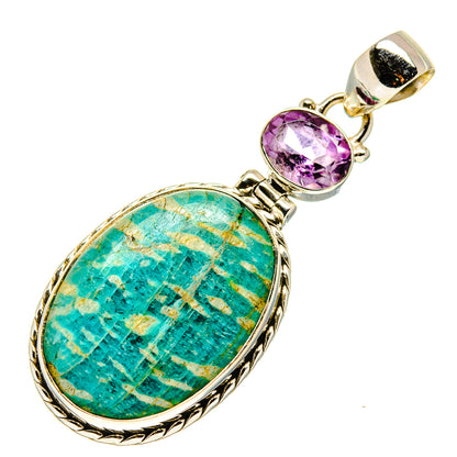 Amazonite Pendants handcrafted by Ana Silver Co - PD750783