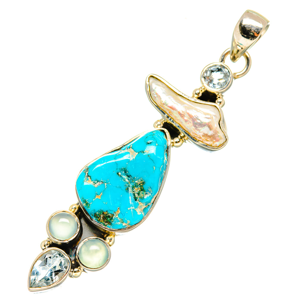 Arizona Turquoise Pendants handcrafted by Ana Silver Co - PD7508