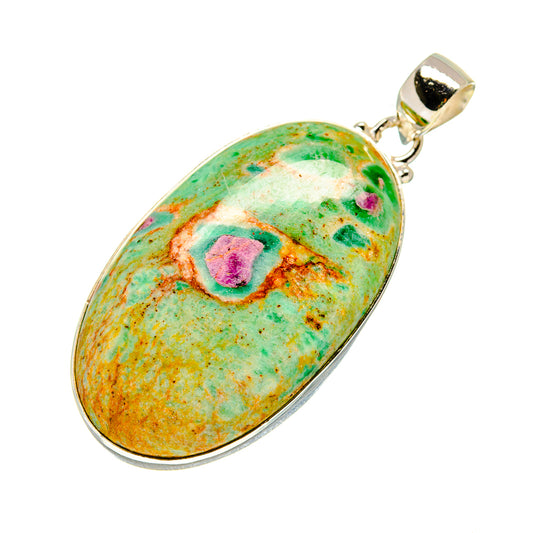 Ruby Fuchsite Pendants handcrafted by Ana Silver Co - PD750812