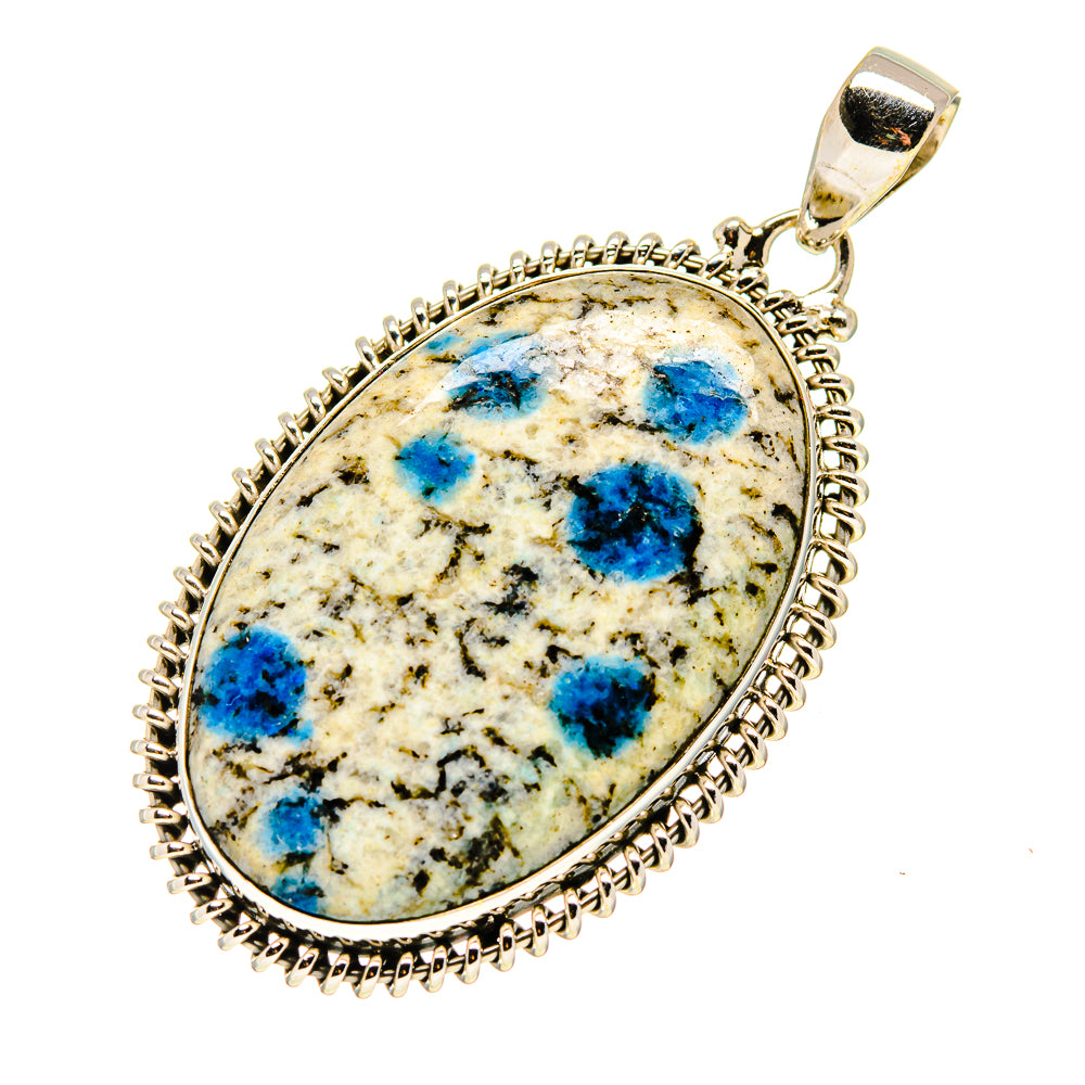 K2 Blue Azurite Pendants handcrafted by Ana Silver Co - PD750898