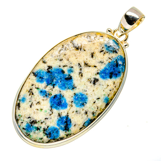 K2 Blue Azurite Pendants handcrafted by Ana Silver Co - PD750909